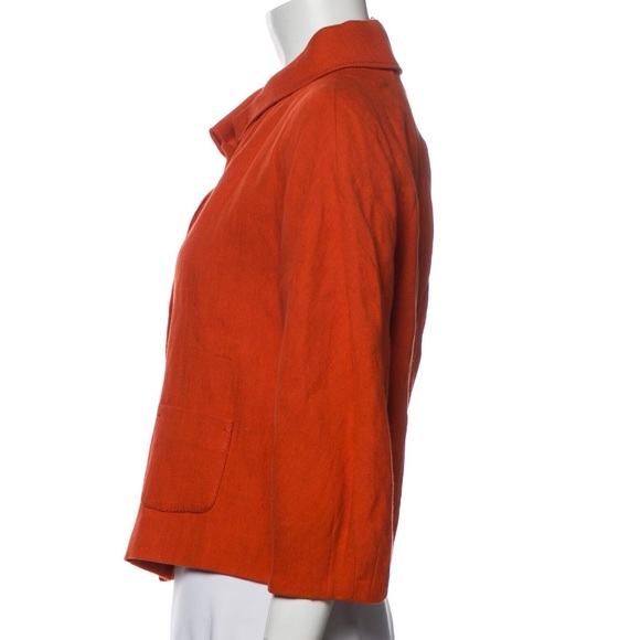 Cute Red short linen jacket - Picture 3 of 4